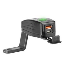 바이크 오토바이 충전기 PD + QC3.0 38W 방수 12V USB 모토 핸들바 리어 미러 듀얼 포트 고속 전원 소켓 전