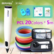 쓰리디펜 3d 스팀펜 pen 당그니 펜 myriwell 저온 프린터 pcl 필라멘트 고품질 안전 무취 3차원 페인팅 30, 펜과 20colors pcl, 협력사