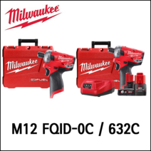 [밀워키] 12V FUEL 오일펄스 임팩트 드라이버 M12 FQID-0C /632C 세트, 2. M12 FQID-632C, 1개