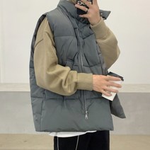제로스샵 제로스샵 / 레어지퍼 패딩조끼 남녀공용
