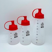 모던 프리미엄 소스통 케찹 마요네즈 데리야끼 드레싱 샐러드 국산제품, 200ml (소)