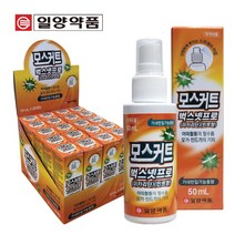 일양약품 천연 모기기피제 모스커트 50ml / 모기물린데 바르는 물파스 모스밤 60ml(1세트), 2개, 110g