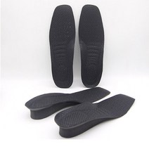 지압 효과 여성 바이오 키높이 깔창 3cm 검정