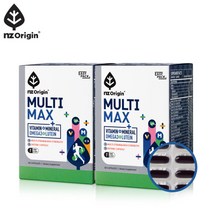 [엔젯오리진] 멀티맥스(멀티비타민+미네랄+오메가3+루테인) 2통, 단품, 단품