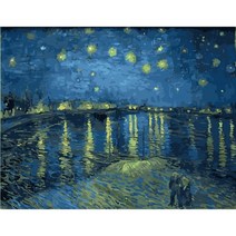 모모픽스페인팅 DIY명화그리기 60x75cm, WP12 고흐 아를의별밤