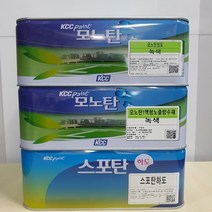 KCC페인트 스포탄하도 4kg 옥상방수용 우레탄페인트 하도 투명 일액형