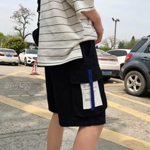 가바바 남성 카고바지 빅한 주머니와 스트랩의 만남 반바지 G35642