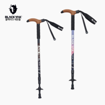블랙야크 등산스틱 T그립3단120스틱V (공용) 2BYSTX2908 등산 지팡이, BLACK