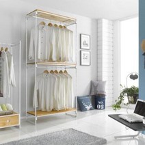 아트박스/아름이와다움이 맥스 1566 와이드 2단행거, 화이트