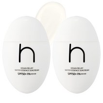 하멜 비건 릴리프 워터 에센스 선크림 50ml [SPF 50+ PA++++], 2개