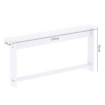 좁고긴테이블 틈새 소파뒤책장 거실롱테이블 쇼파뒤선반 사이드 옆 얇은 테이블, 화이트120X10
