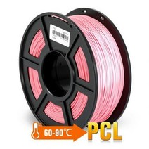 [해외] SUNLU 필라멘트 FDM 프린터 용 3d PCL 1.75mm 1kg 저온 플라스틱 PCL 3D 인쇄 재료, pink PCL