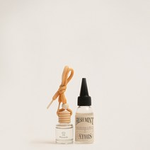 에이디스 차량용 천연디퓨저 천연방향제 차량용 디퓨져 방향제 30ml*2 걸이형, 포에버영(민트)