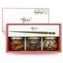 채온 하루맑음 꽃차 2종 선물세트 + 쇼핑백, 1세트, 메리골드 11g + 아카시아 6g