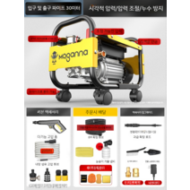 산업용 가정용 고압세척기 건 세차기 가정용 분사기 220v 세차건 청소용품 이동식 휴대용, Z1 D98800구리코어30m수관