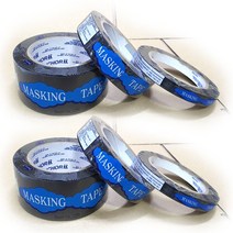 흑마스킹테이프40M 검정색 1.2cm 2.5cm 마스킹40M, 1.2cmX40m
