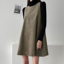 [바보사랑] 여자 A라인 골덴 코듀로이 미니 원피스[옷자락]