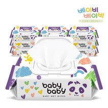 베이비베이비 데일리 110매 10팩 캡형 아기물티슈