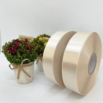 포장 리본 끈 제이제이리본 고밀도주자 45M 2롤 (10mm 15mm), 15mm, 연베이지