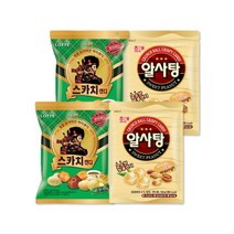 롯데 해태 캔디모음 스카치세가지맛 157gx2개+알사탕 126gx2개 (총4개), 1세트, 157g