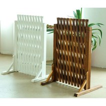 울타리 펜스 원목 화단 조경 옥상 발코니 테라스 가림막 방부목 파티션 경계 담장, 화이트 높이 175 길이 250