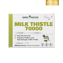 그린파스처 뉴질랜드 밀크씨슬 70000mg 고함량 프리미엄 엉겅퀴 간영양제, 1개, 200정