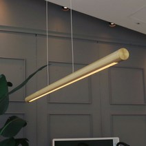 [빛나라닷컴] LED 리오브 슬림 바 펜던트 조명, 골드 (600mm/3000K 전구색)