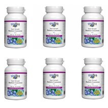내추럴팩터스 블루베리 캡슐 500mg 90정 x6, 6통