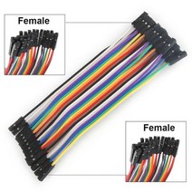 40 핀 케이블 듀퐁 라인 10cm 20cm 30cm 수-수 암-수-수-수 점퍼 PCB DIY 키트용 뒤퐁 와이어 케이블, Female to Female_40cm | 10Pin