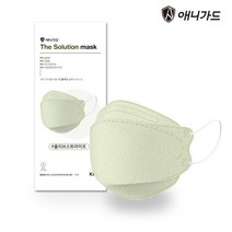 애니가드 더솔루션 마스크 소형 KF80, 10개입, 1개, 올리브스트라이프