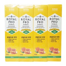 노브랜드 로얄프로 치약 150g x 4개입 프로폴리스 잇몸질환 충치 예방 미백 치석제거