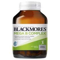 Blackmores 블랙모어스 메가 B 컴플렉스 에너지 서포트 비타민 B12 200정