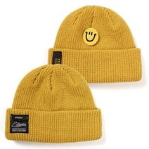 22 SMILE SHORT BEANIE MUSTARD