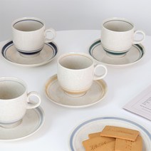 카네수즈 빈티지 노블 찻잔 커피잔 소서받침대 세트 265cc (4color), 1세트, 블루