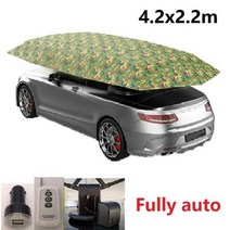 차박 도킹 차량용 텐트 Car Umbrella Semi-Automatic Awning Tent Auto Smart Insulated Cover Outdoor Waterproof F, FULL 4.2M Camouflag