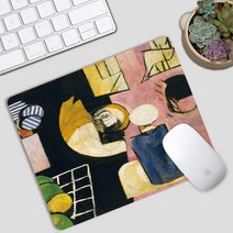 헨리 Matisse 고무 정밀 작은 마우스 패드 노트북 휴대용 비 슬립 테이블 패드 작은 마우스 패드, 헨리 Matisse 6_300X400mm