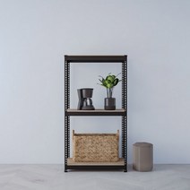 스피드랙 조립식 철제 앵글 선반 3단, 블랙