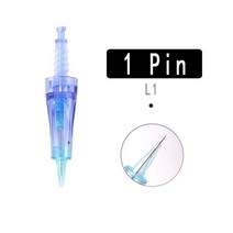 오토 MTS 니들 카트리지 닥터펜 Ultima A6 펜 E30 M7 M5 microneedling 9 12 36pin Nano Round PMU 아이 라이너 반영구머신 메조테라피, 1핀(R1-L1)