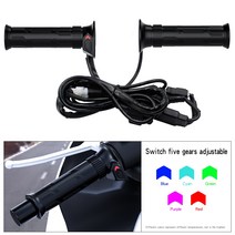 오토바이열선 그립 핸들열선 USB ATV 5 기어 난방 핸드 스쿠터 히터 바 워머 튜닝 방수 용 dc12 v 히팅 2 피스, 단일옵션