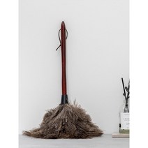 풍성한 타조 깃털 먼지흡착 먼지털이개 매장청소 청소용품 먼지제거기 장식품 진열대 먼지제거브러쉬 총채, 1개