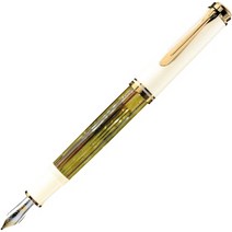 일본직발송 3. PELIKAN 펠리컨 수베레인 M400만년필 화이트 토타스 B 굵게 M400 B0058Q6168, One Size, One Color