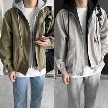 [후드탈부착]크레이지 페이 오버핏 야상 자켓