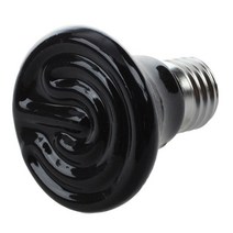 미니 블랙 세라믹 열 적외선 램프 전구 (110V / 100W), 하나, 블랙 (100W)