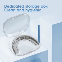 남녀공용 코골이방지 수면무호흡 입벌림 물리적 코골이 방지 실리콘 교정기 수면 건강 위험 개선 야간 보호대 치아 연삭 보조, 01 WHITE
