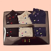 [백화점SAY][닥스양말] 닥스 숙녀스니커즈 3족세트 DK3W23411