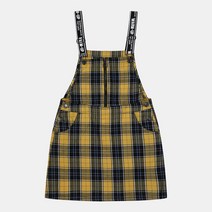 더데이걸 [50%한정세일] #신학기#우리아이가 정말좋아하는#레터 멜빵 옐로체크 원피스 뉴코아울산성남점 점프수트