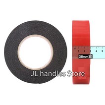 양면 테이프 0.5mm-2mm 두께 고정 패드 스티커 접착제 테이프 장착을위한 초강력 양면 접착 폼 테이프, 폭 - 30mm, 2mm, 5m