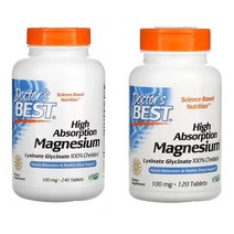 닥터스베스트 마그네슘 100mg 240정 / 100mg 120정 건강 세트