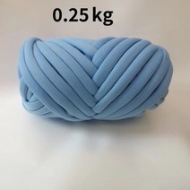 목도리 실 손뜨개 손 뜨개질용 두꺼운 슈퍼 부피가 큰 원사 1KG 크로셰 뜨개질 부드러운 면화 DIY 팔 담요용 로빙 스피닝 232895, 0.25kg 블루