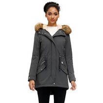 다운패딩 후드 따뜻한 겨울 파카 코트 양털 안감 인조 모피 러프가있는 두꺼운 두꺼운